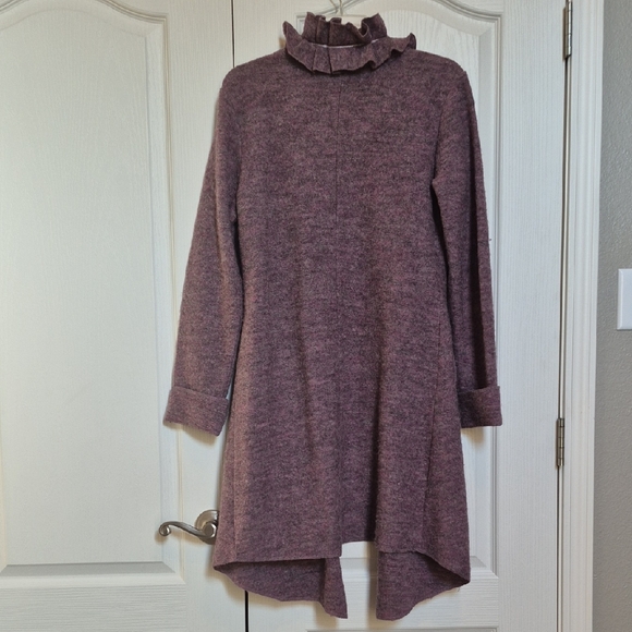 Soft Surroundings Lavender Cardigan with Floral Accents - Picture 8 of 10